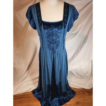 The Pyramid Collection Blue Long Maxi Dress Size … - image 1