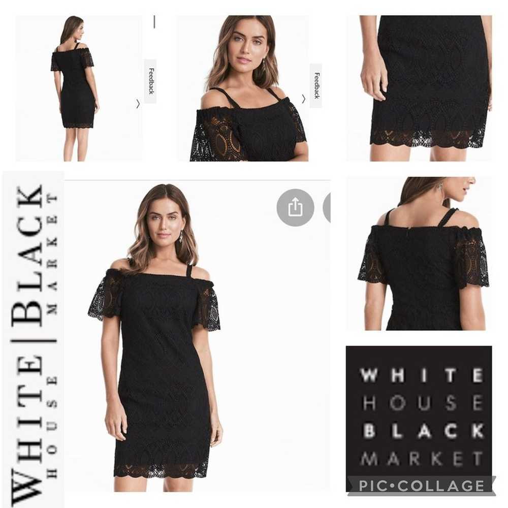White House Black market lace off the shoulder bl… - image 12