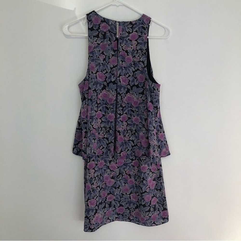 JOIE Everla Floral Dress Black Blue Purple Floral… - image 6