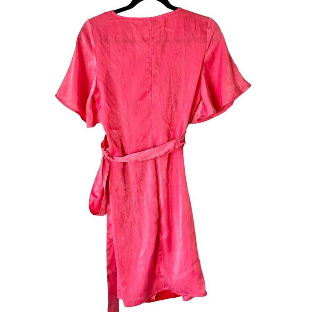 Never Fully Dressed Pink And Red Wrap Dress Size … - image 3