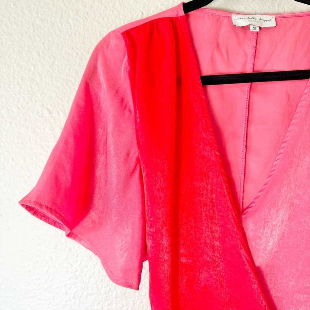 Never Fully Dressed Pink And Red Wrap Dress Size … - image 4