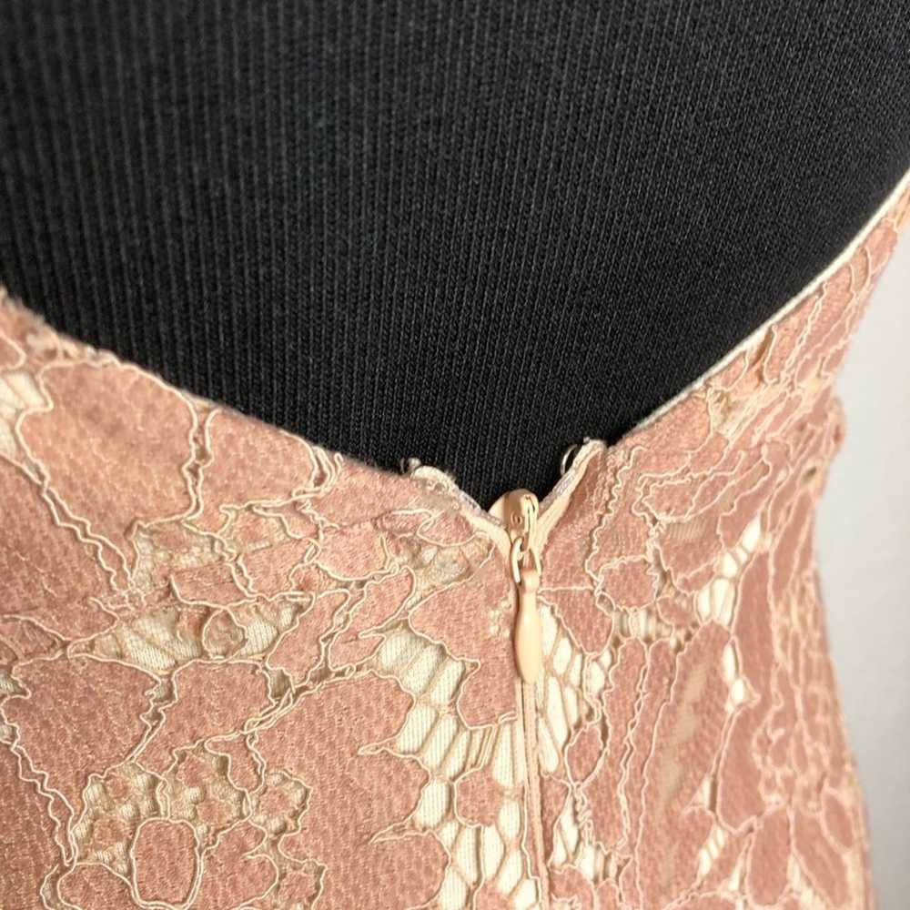 ASTR pink lace overlay open back dress size Small - image 9