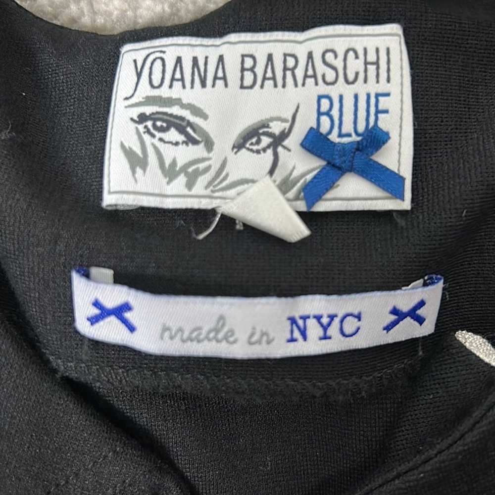 Yoana Baraschi Blue Ivory and Black Jacquard Fit … - image 8