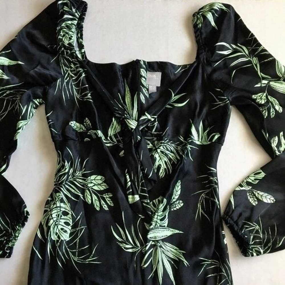 ASOS Sweetheart Tropical Print Satin Maxi Dress T… - image 6