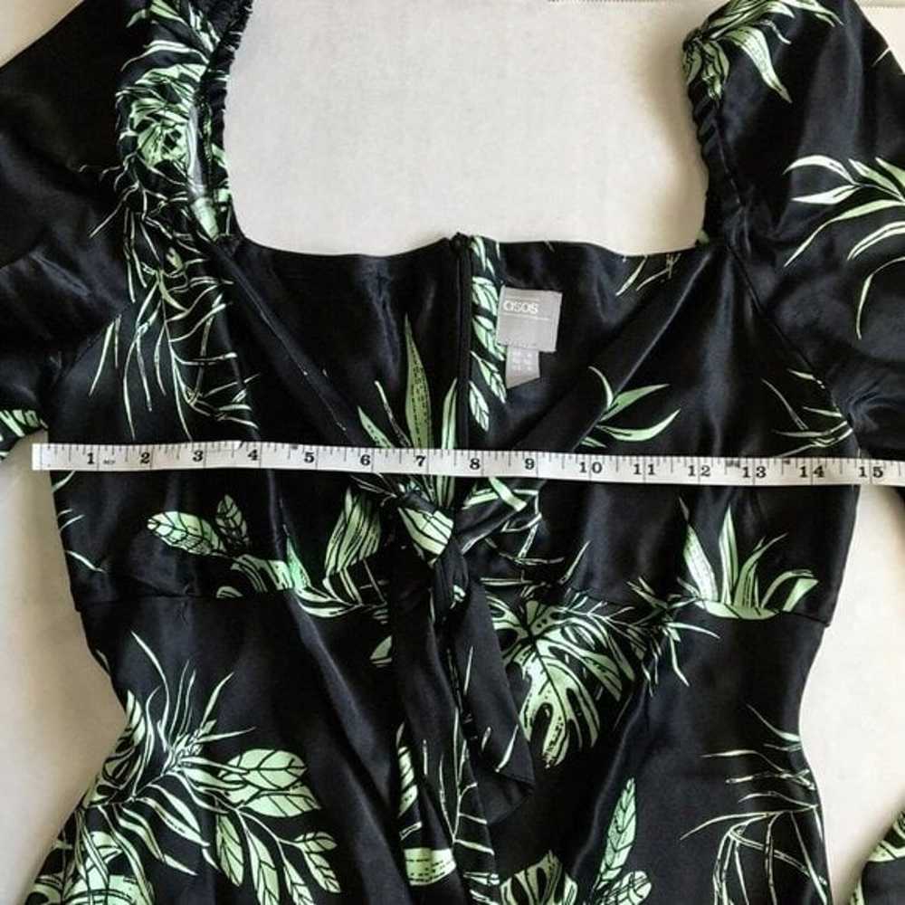 ASOS Sweetheart Tropical Print Satin Maxi Dress T… - image 8