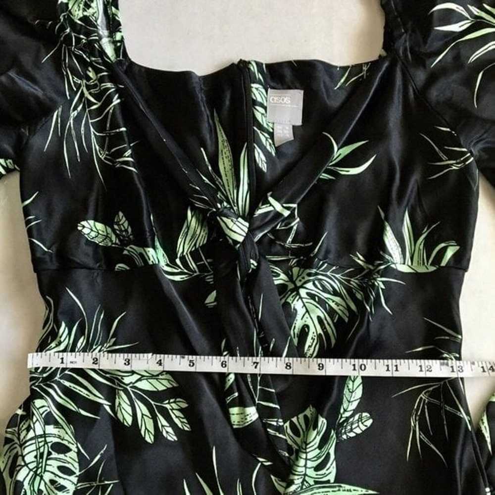 ASOS Sweetheart Tropical Print Satin Maxi Dress T… - image 9