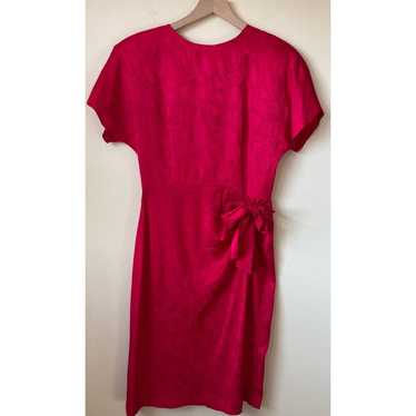 Argenti Vintage 100% Pure Silk Mini Dress 10 in P… - image 1