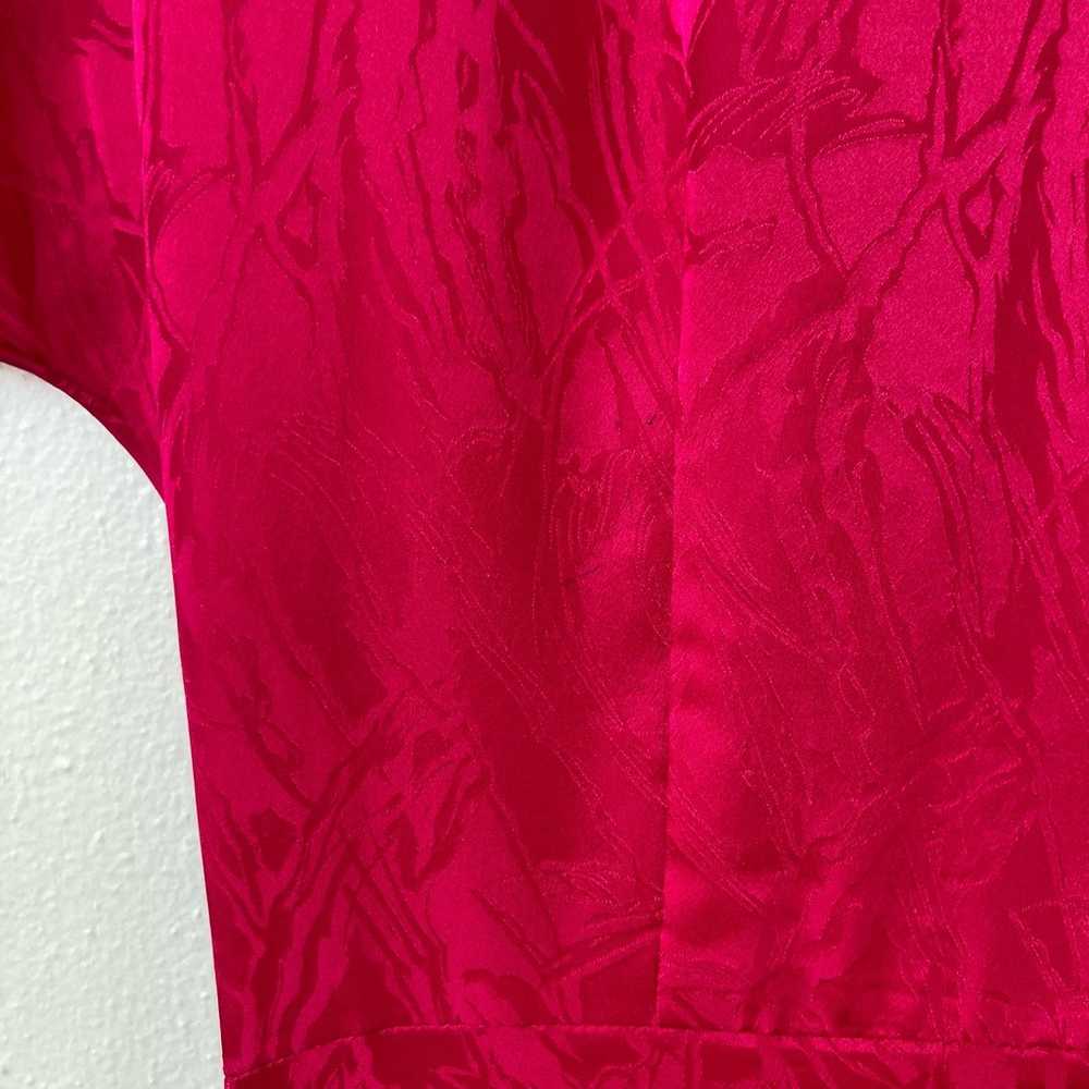 Argenti Vintage 100% Pure Silk Mini Dress 10 in P… - image 3