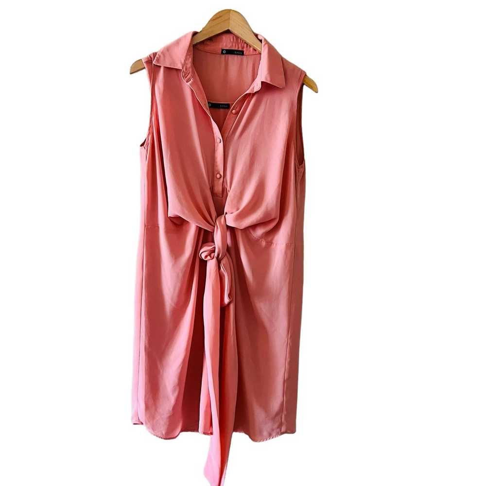 Krisa Wrap Half Button Up Sleeveless Dress Size M… - image 2