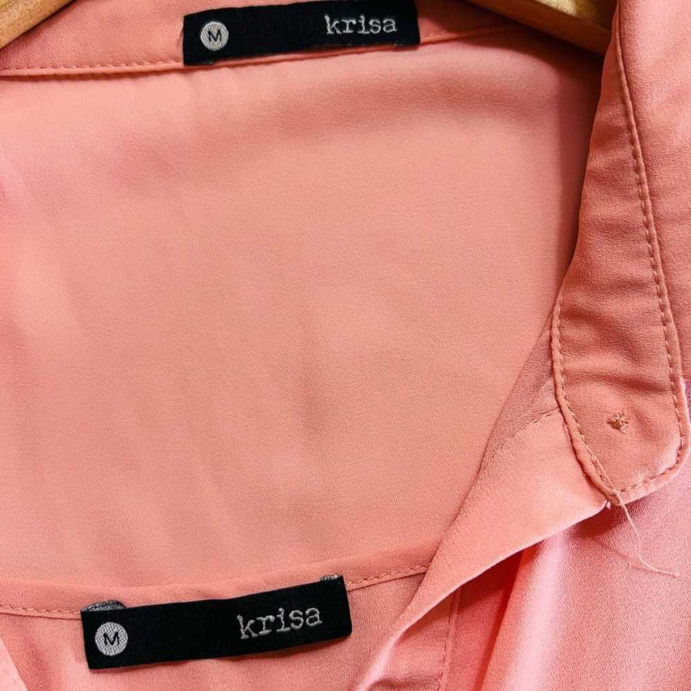 Krisa Wrap Half Button Up Sleeveless Dress Size M… - image 5