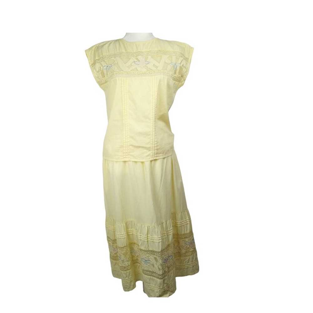 VINTAGE 1961 Two Piece Lace,  Embroidered and Cut… - image 7