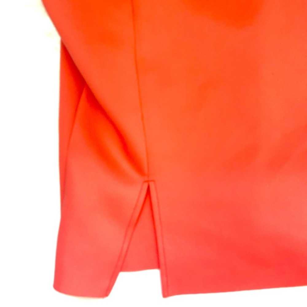 ASOS Peach One Shoulder Ruffled Scuba Midi Dress … - image 5