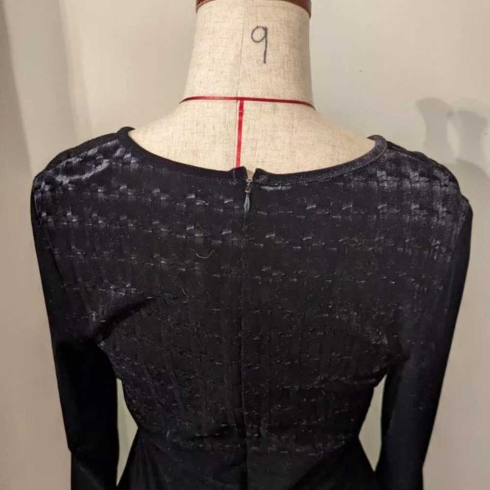 PAPELL BOUTIQUE EVENING Size 8 Black Velvet Dress… - image 6