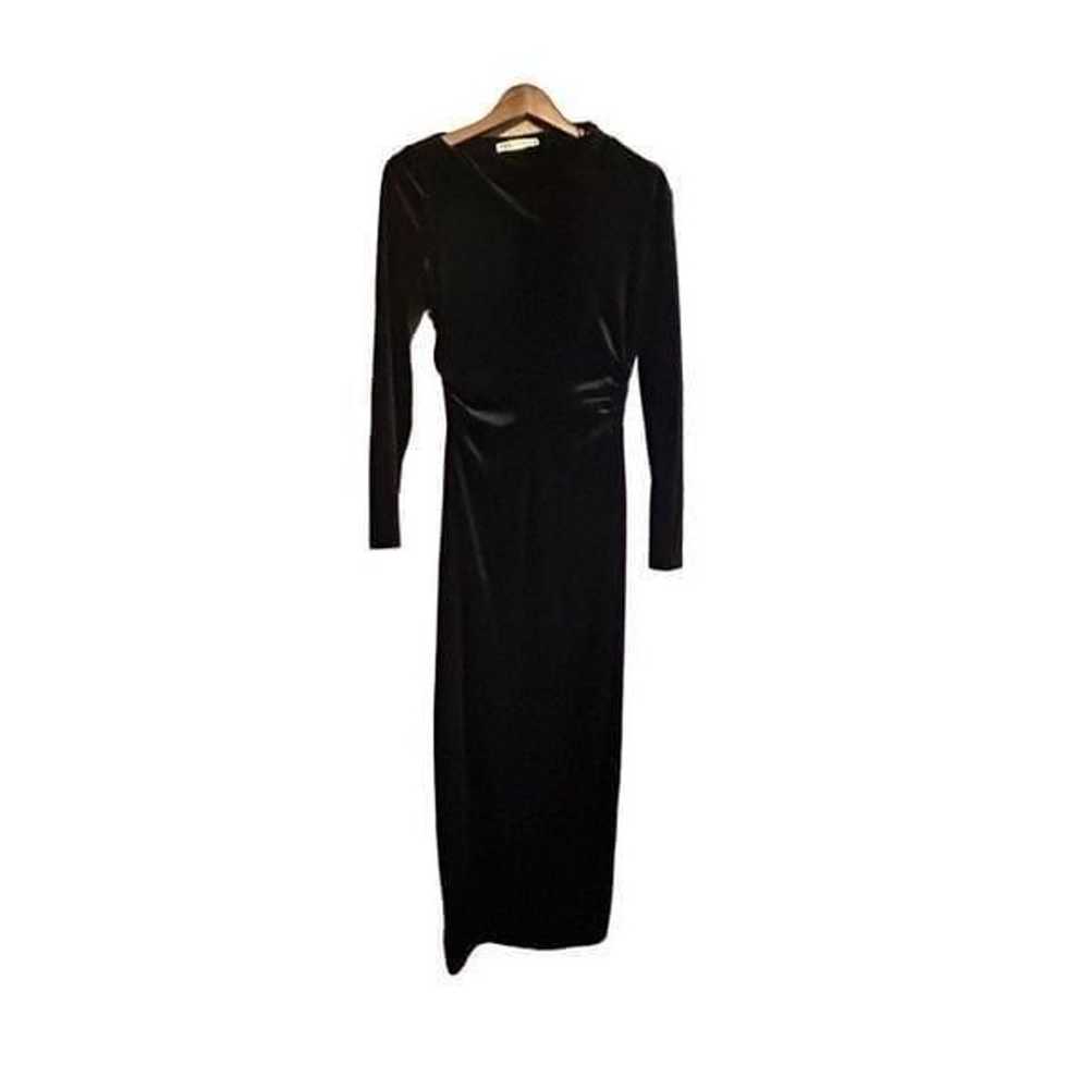 Zara DRAPED VELVET DRESS size xsmall - image 5