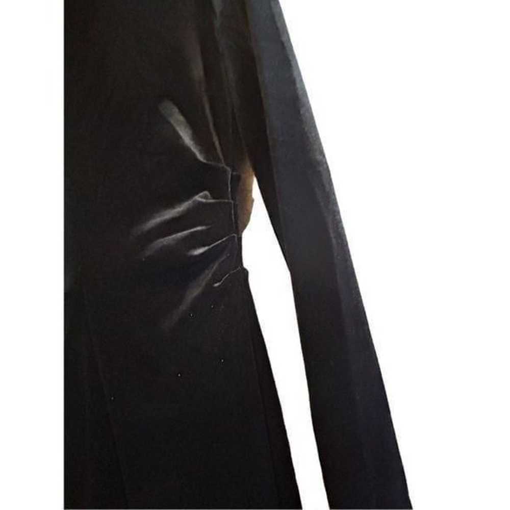 Zara DRAPED VELVET DRESS size xsmall - image 8