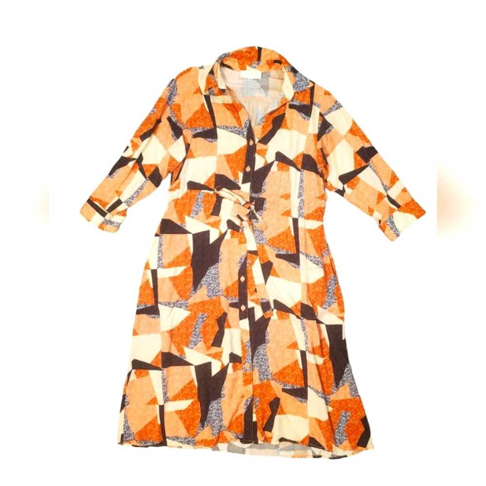 Anthropologie Corey Lynn Calter Abstract Shirtdre… - image 1