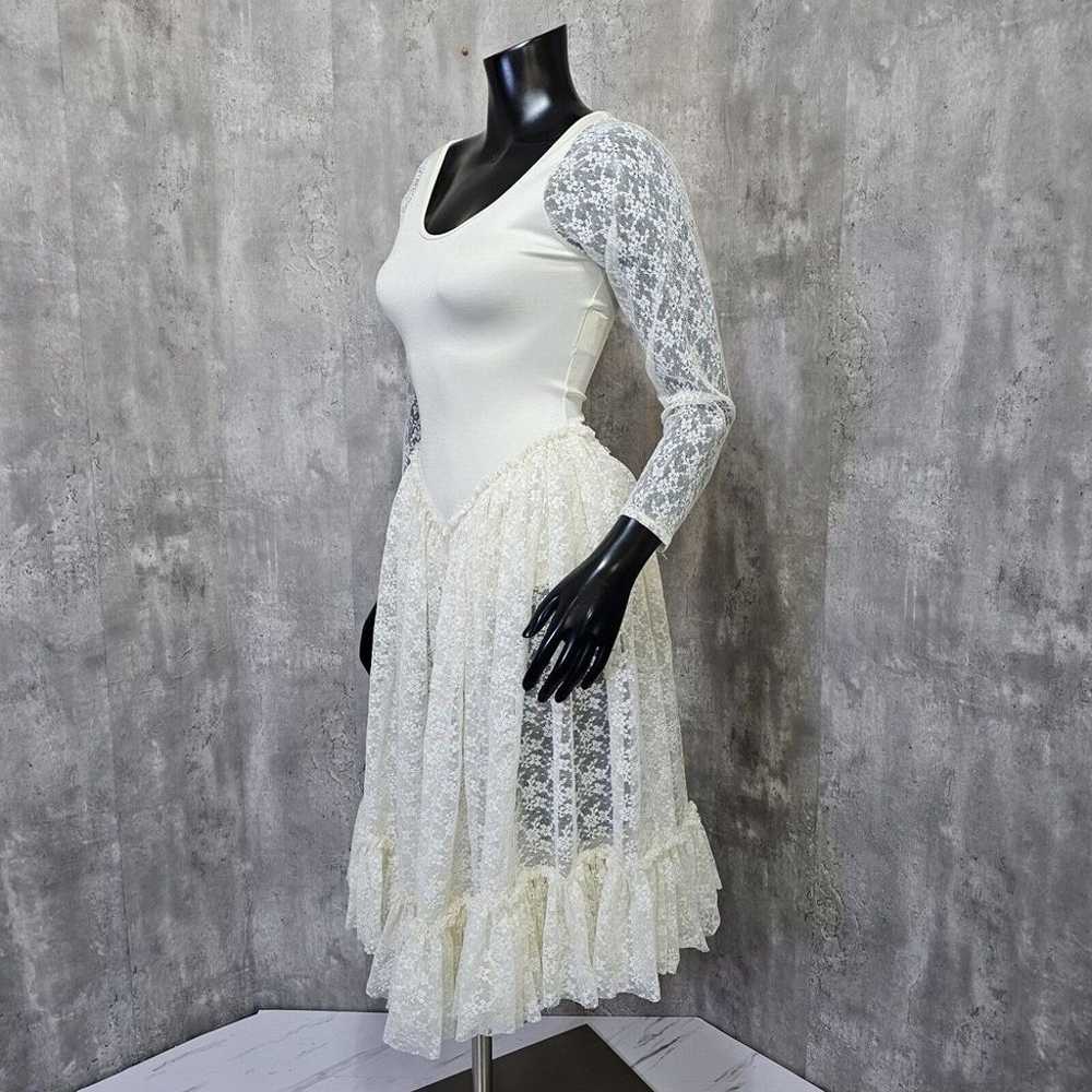 Vintage 80s Curtain Call Costumes Womens S Ivory … - image 7
