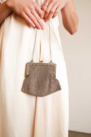 1920s Silver Chainlink Mini Handbag