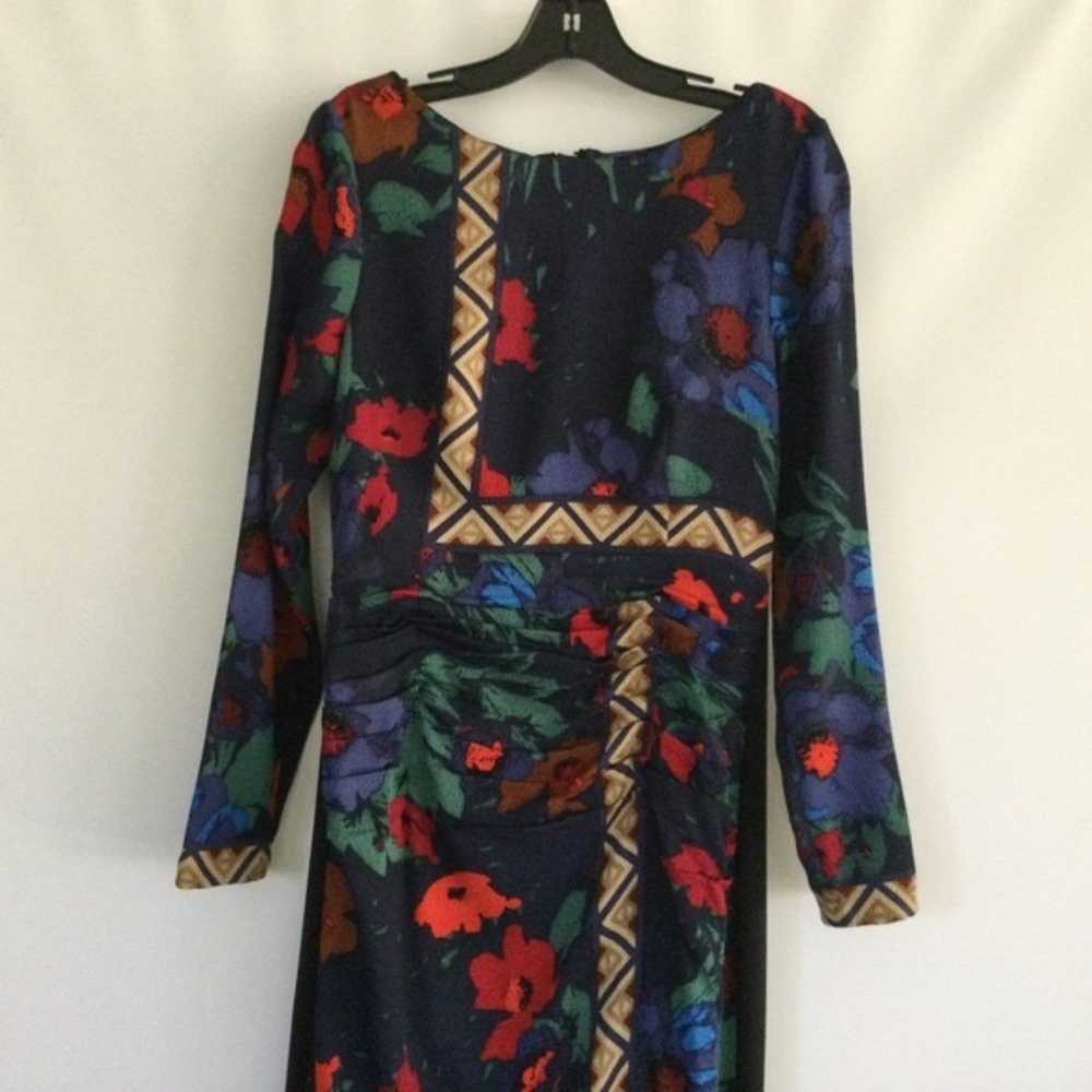 Tracy Reese Placement T Silk Blend Floral Dress I… - image 2