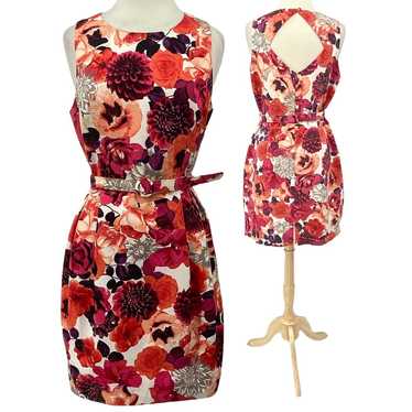 Eliza J Fit & Flare Mini Dress Floral Pattern Sle… - image 1