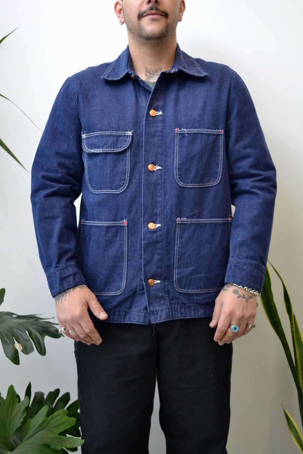 Shell Gas Denim Chore Coat - image 1