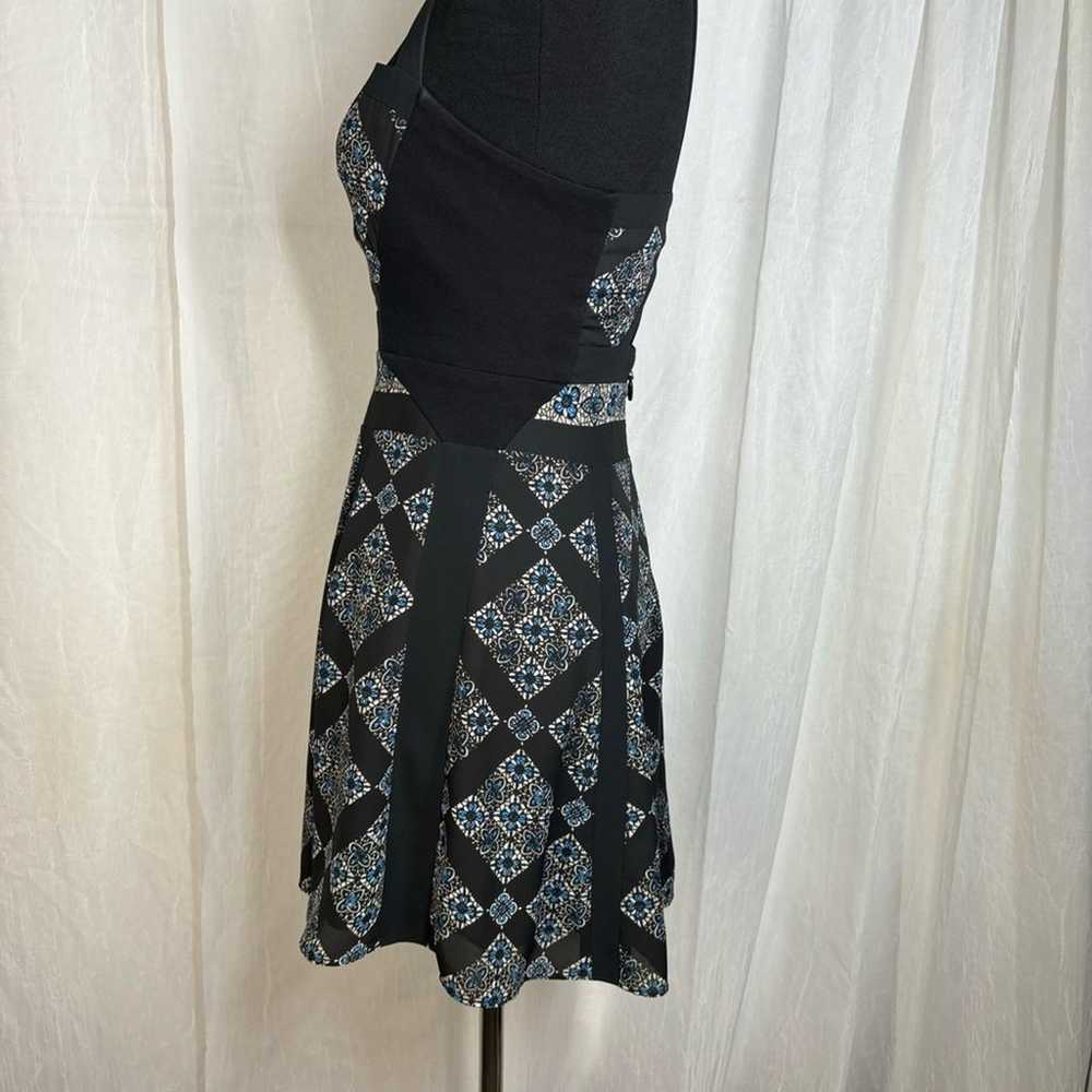 BCBGMaxAria Selena V-Neck Print-Blocked Dress - S… - image 3