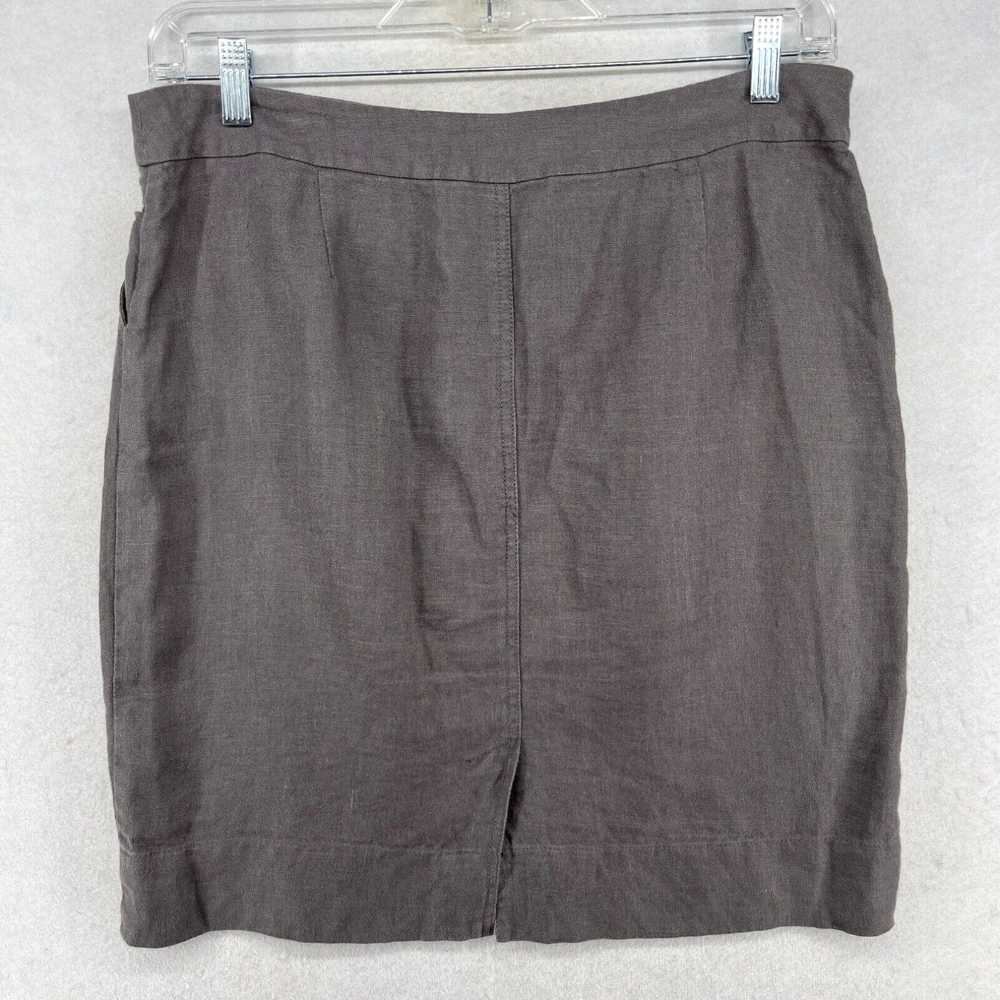 Eileen Fisher EILEEN FISHER Skirt Medium Linen Wo… - image 2