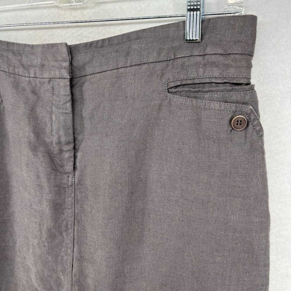Eileen Fisher EILEEN FISHER Skirt Medium Linen Wo… - image 3