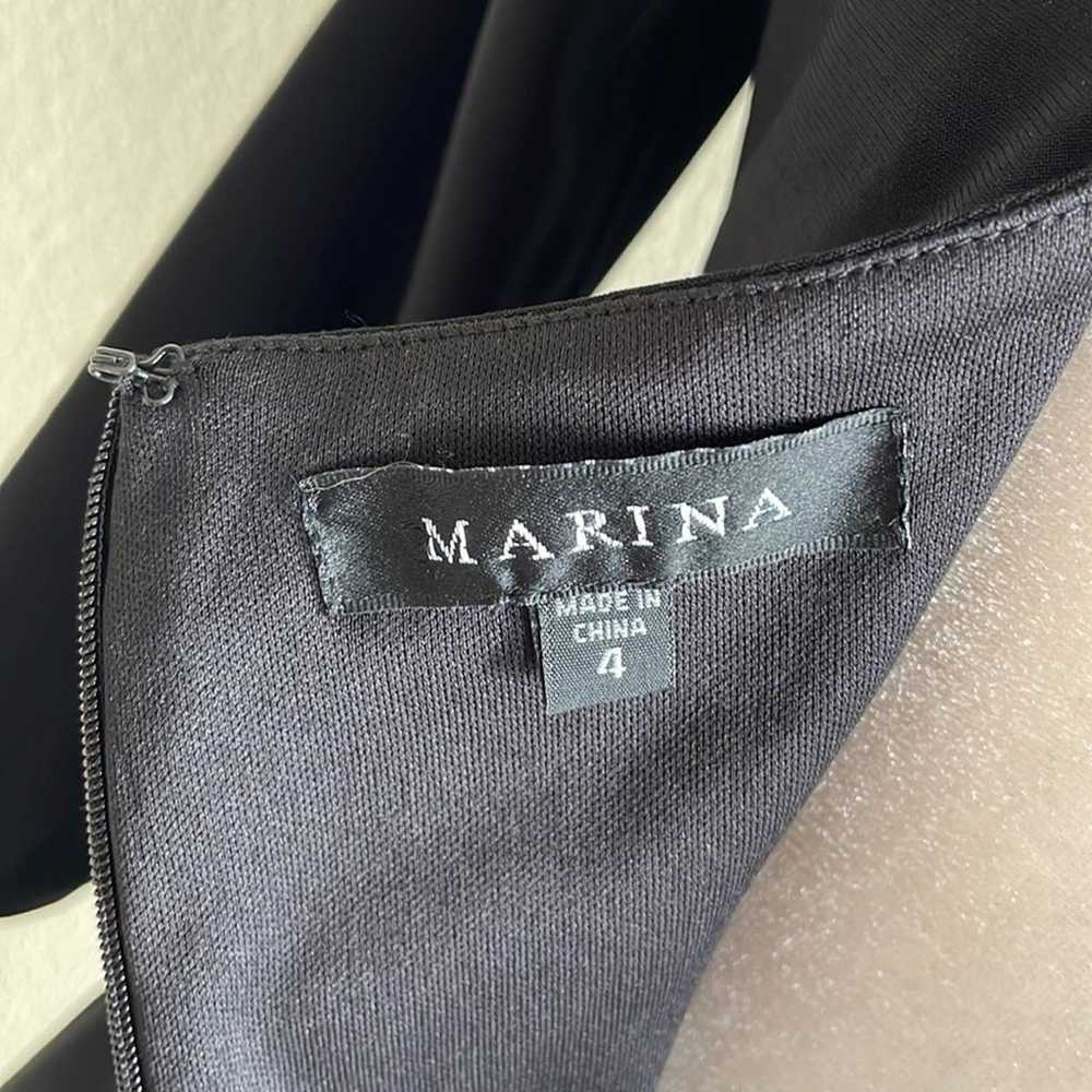 Marina Women's Size Jersey Embellished Neck Gown - image 10
