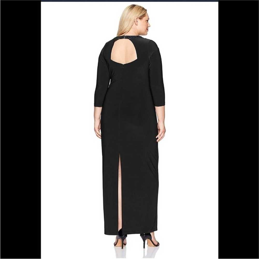 Marina Women's Size Jersey Embellished Neck Gown - image 2