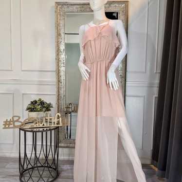 Pink Formal Evening Prom Dress Gown - image 1