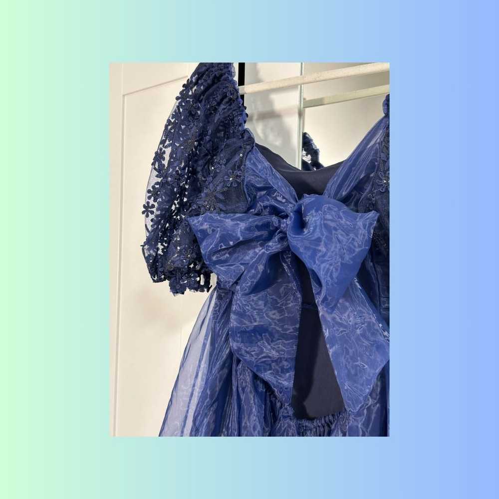 Lulus Midi Tulle Dress W/ Bow - image 2