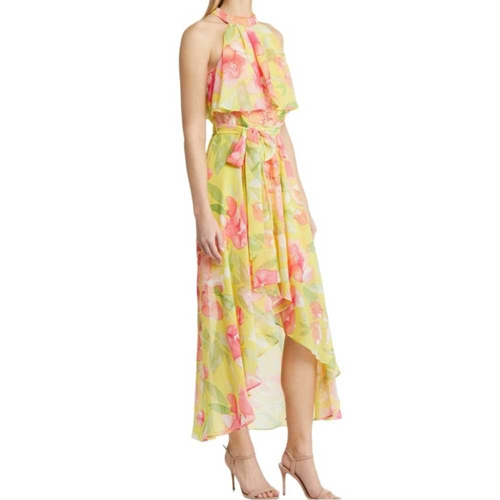 Eliza J Women’s Floral Halter Neck High-Low Dress… - image 3