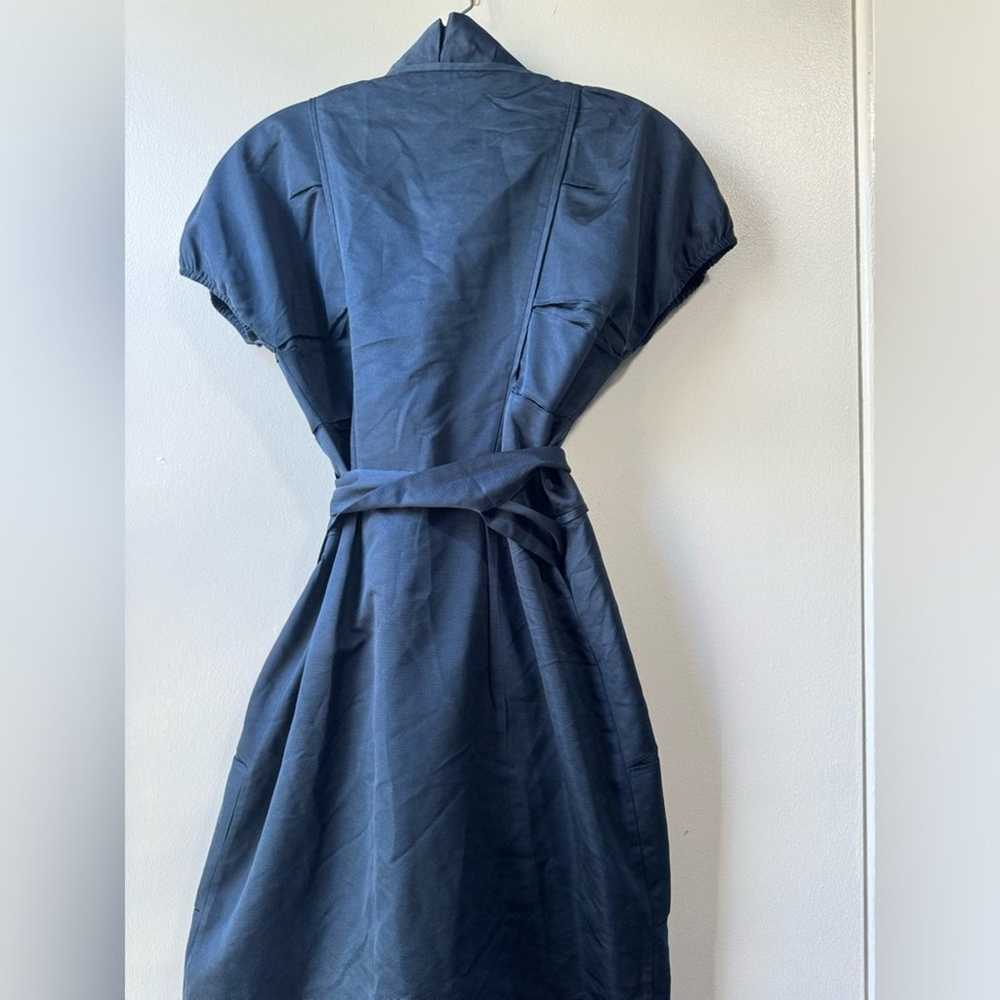Diane Von Furstenberg  Blue Silk Ruffled Victorie… - image 6