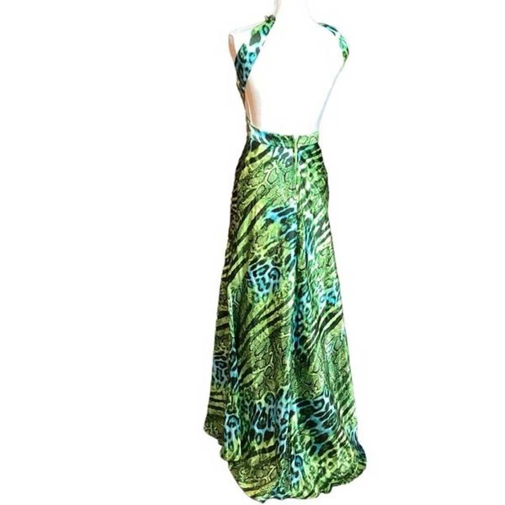 Deb Woman’s Green Alligator Print & Turquoise Che… - image 5