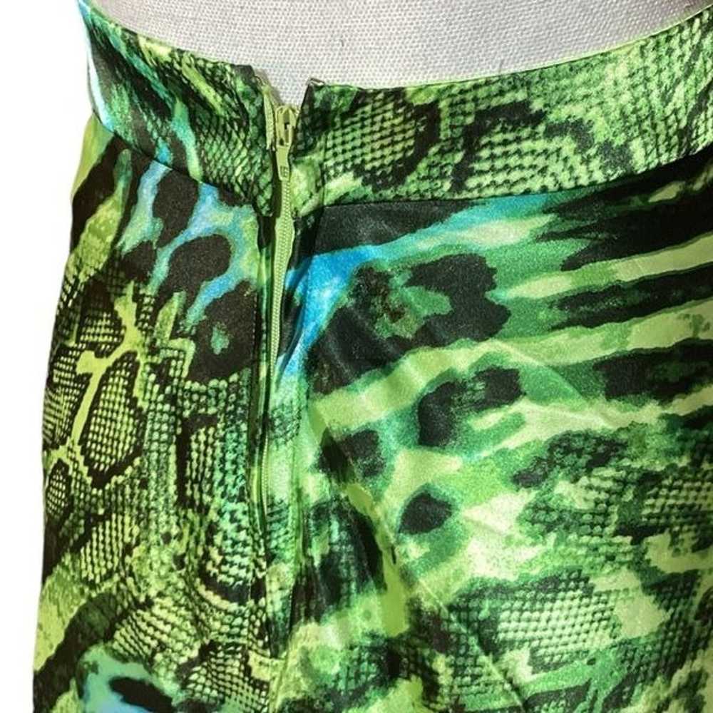 Deb Woman’s Green Alligator Print & Turquoise Che… - image 7