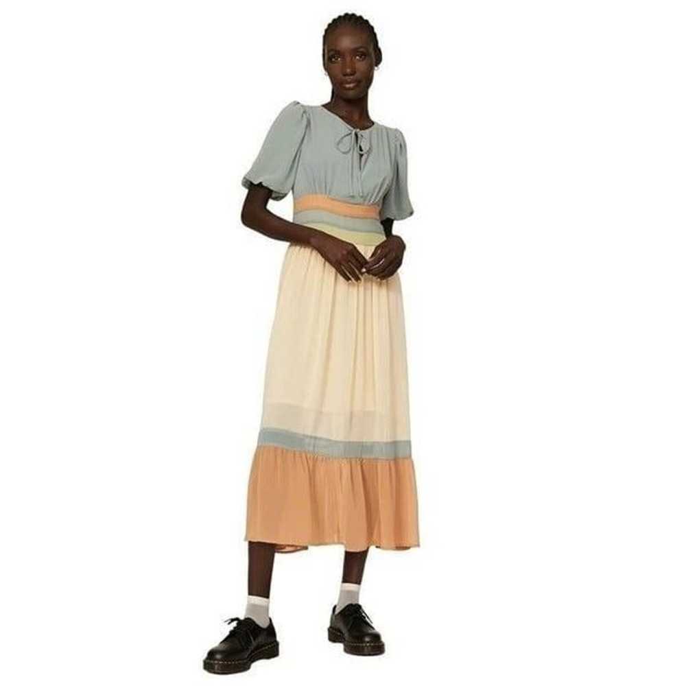 Pamela Love x RTR Colorblock Midi Dress in Multic… - image 1