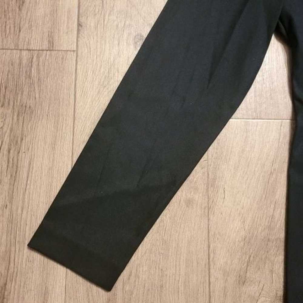 Hugo Buscati Scallop V-Neck Dress Black Size 12 - image 4