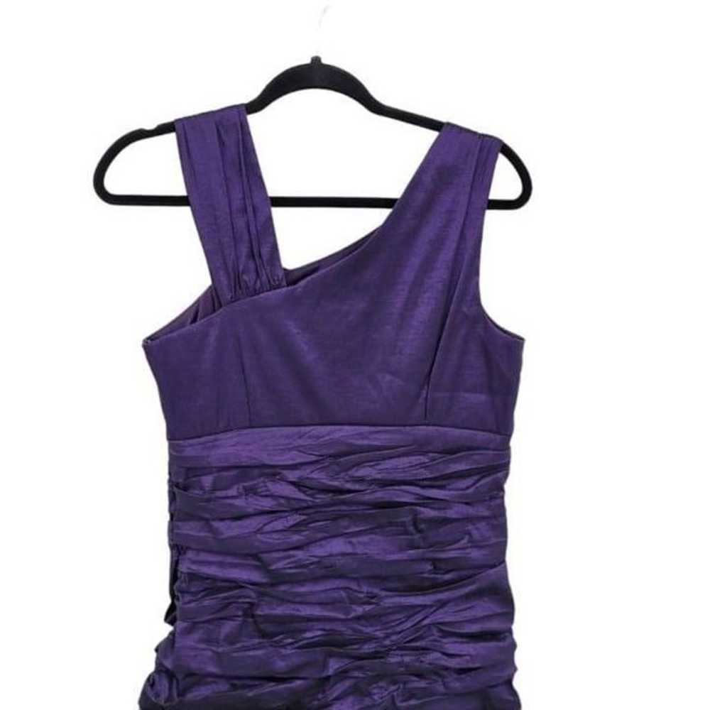 Vtg 90s J. Taylor Dress Formal Ruched Asymmetrica… - image 7