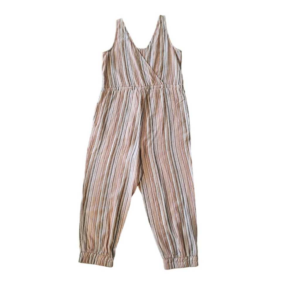 Drew Anthropology Wm Sz Lg Striped Jumpsuit Elast… - image 2