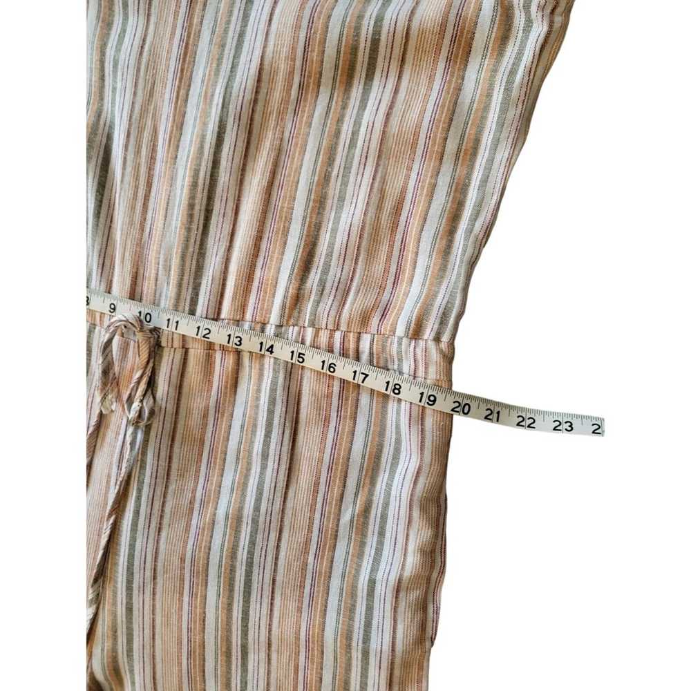 Drew Anthropology Wm Sz Lg Striped Jumpsuit Elast… - image 7