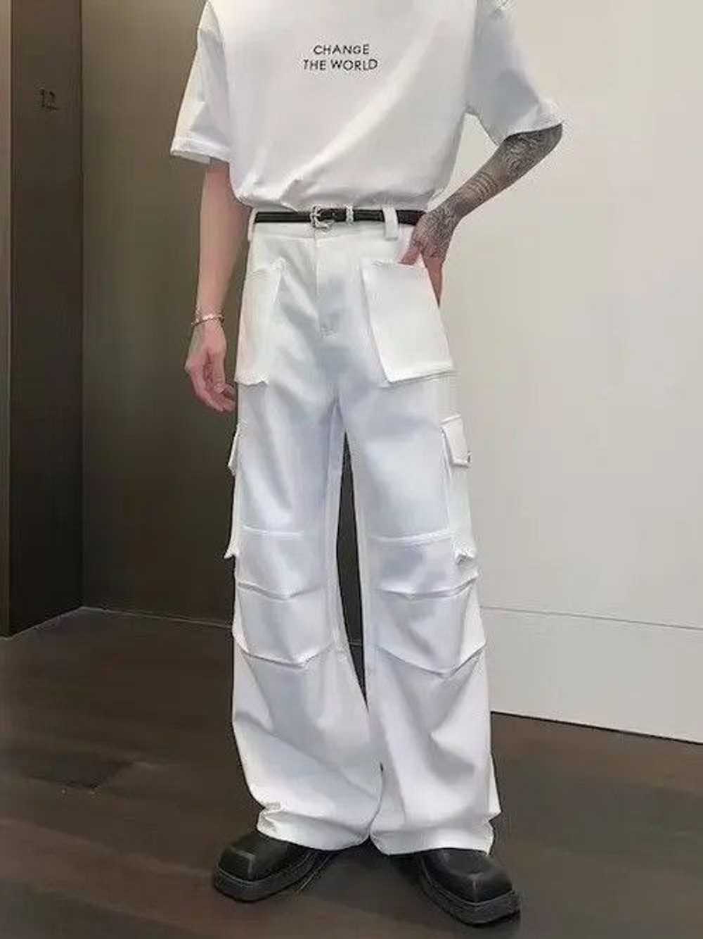 Japanese Brand × Streetwear × Vintage White Cargo… - image 3