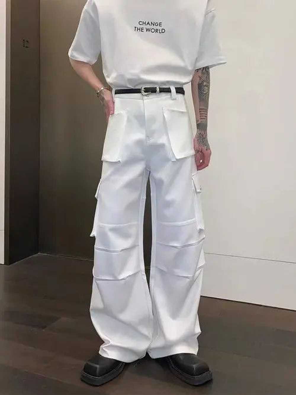 Japanese Brand × Streetwear × Vintage White Cargo… - image 4