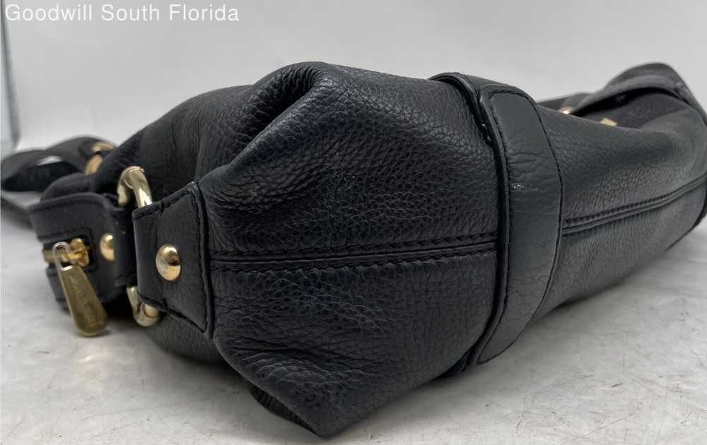 Michael Kors Womens Black Pebbled Leather Studded… - image 5