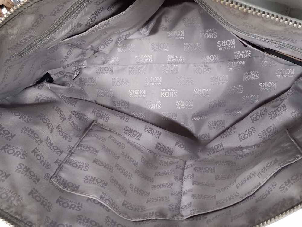 Michael Kors Grey Leather Tote Shoulder Bag - image 3