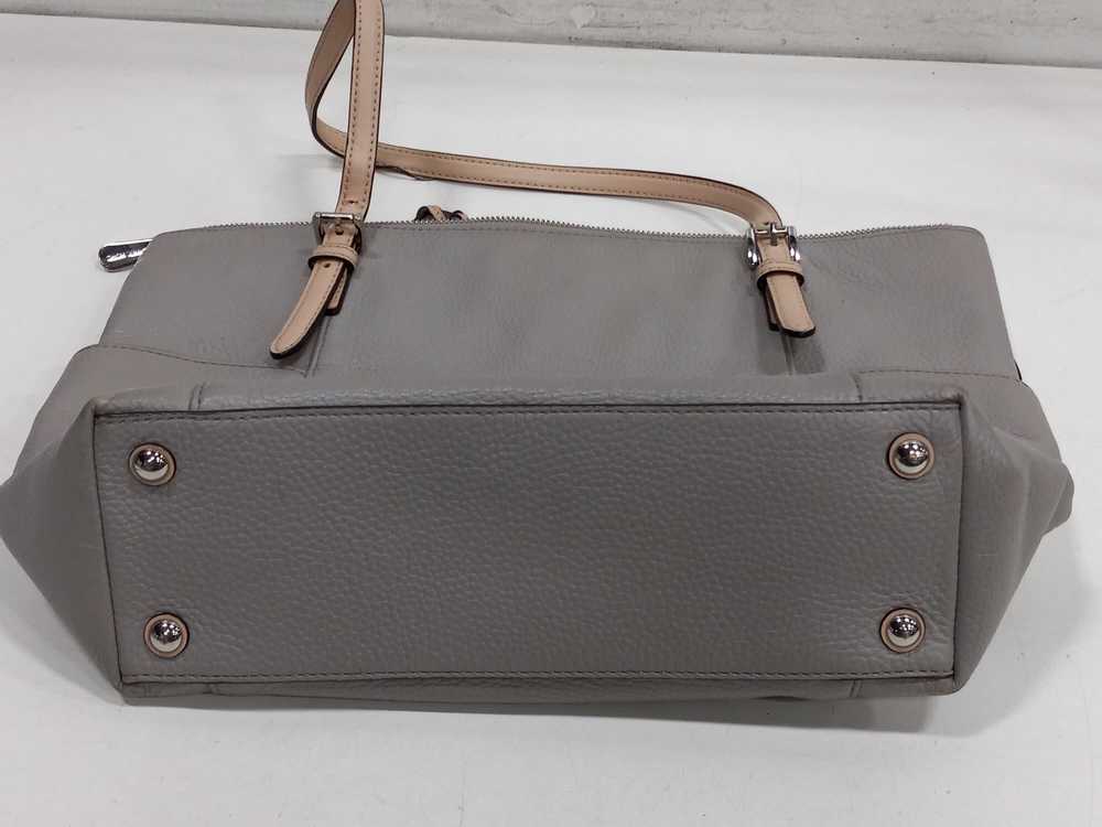 Michael Kors Grey Leather Tote Shoulder Bag - image 4