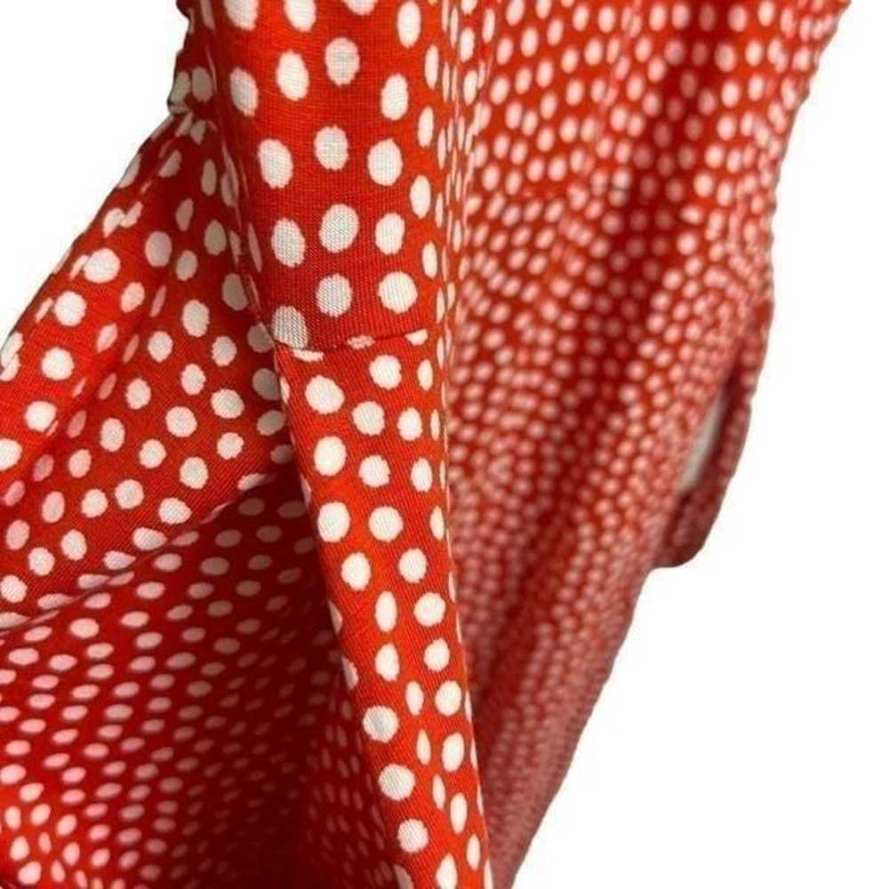 Boden Antonia Red Polka Dot Wrap Maxi Dress Size … - image 2