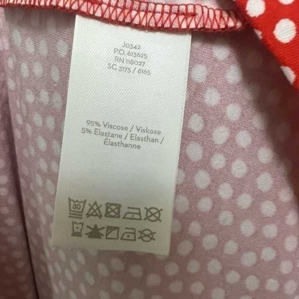 Boden Antonia Red Polka Dot Wrap Maxi Dress Size … - image 4