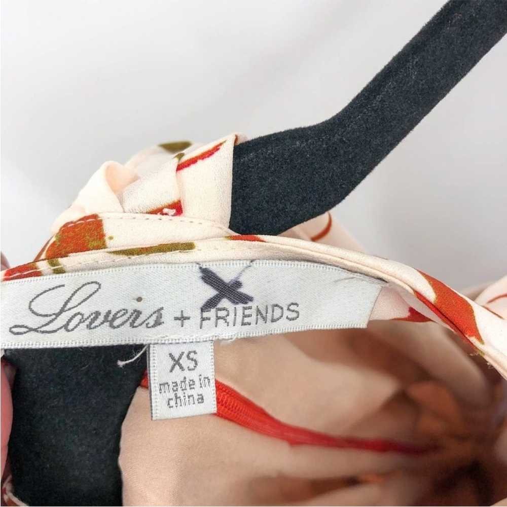 Lovers + Friends Golden Ray Palm Print Halter Max… - image 7