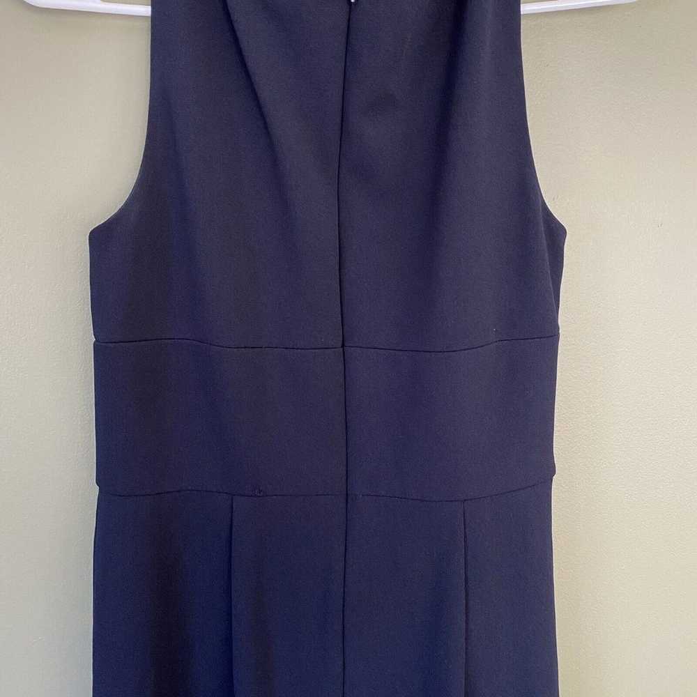 Adrianna Papell Knit Crepe Gown 6 Navy Blue NWOT - image 10